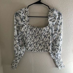 Petal & Pup floral crop top